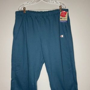 Champion Womens Teal Boyfriend Reverse Weave Sweatpants Jogger Size 2XL NWT